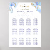 blauwe marmer voor het huwelijk poster (Voorkant)