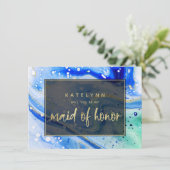 Blauwe marmer zal je mijn dienstmeisje zijn van Ka (Staand voorkant)