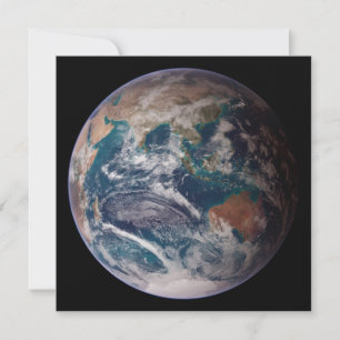 Blauwe marmeraarde (oostelijk halfrond) kaart