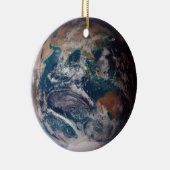 Blauwe marmeraarde (oostelijk halfrond) keramisch ornament (Rechts)