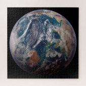 Blauwe marmeraarde (oostelijk halfrond) legpuzzel (Horizontaal)