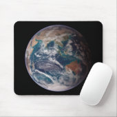 Blauwe marmeraarde (oostelijk halfrond) muismat (Met muis)