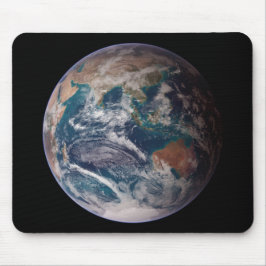 Blauwe marmeraarde (oostelijk halfrond) muismat