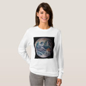 Blauwe marmeraarde (oostelijk halfrond) t-shirt (Voorkant volledig)