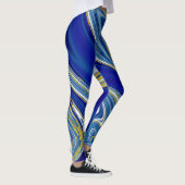 Blauwe Marmerbroek Leggings (Rechts)