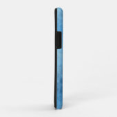Blauwe Marmeren Abstract Case-Mate iPhone Case (Achterkant/rechts)