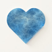 Blauwe Marmeren Abstract Notitieboek (Achterkant)