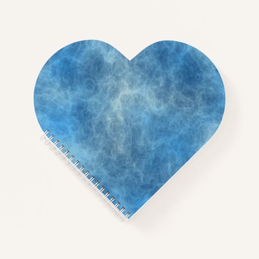 Blauwe Marmeren Abstract Notitieboek (Voorkant)