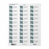 Blauwe Marmeren Edelstenen Paars Etiket (Full Sheet)