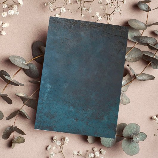 Blauwe Marmeren Elegante Trouw Save the Date