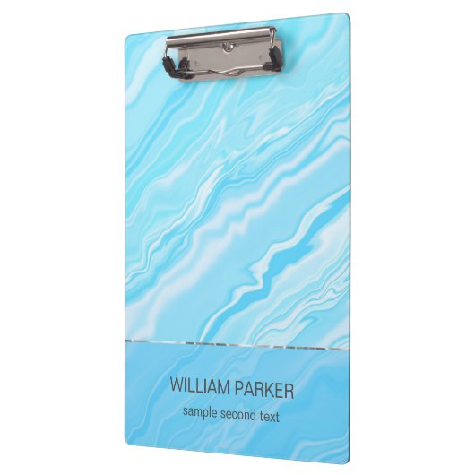 Blauwe marmering klembord (Links)