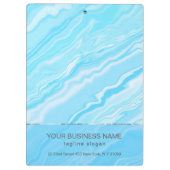 Blauwe marmering klembord (Achterkant)