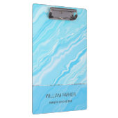 Blauwe marmering klembord (Rechts)