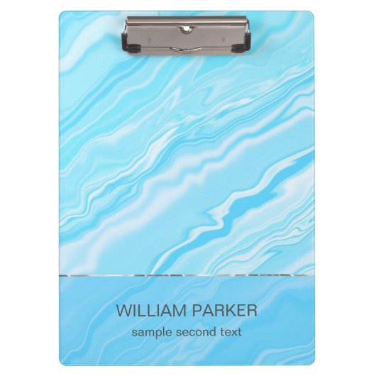 Blauwe marmering klembord (Voorkant)