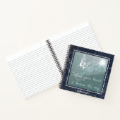 Blauwe marmervlinder volgt je hart notitieboek (Binnen)