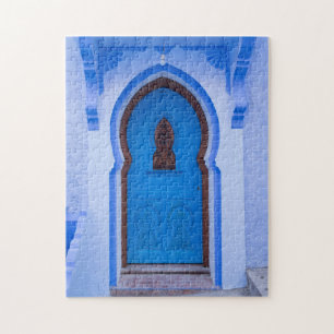 Blauwe Marokkaanse Deur Legpuzzel