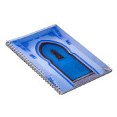 Blauwe Marokkaanse deur Notitieboek (Rechterzijde)