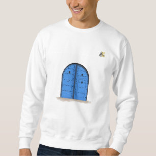 Blauwe Marokkaanse Deur – Shirt met Lange Mouwen