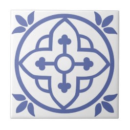 Blauwe Marokkaanse tegel 3 Tegeltje