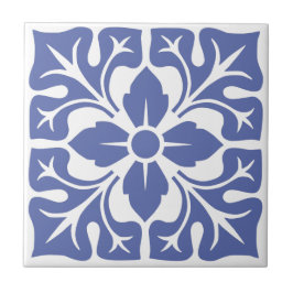 Blauwe Marokkaanse tegel 7 Tegeltje