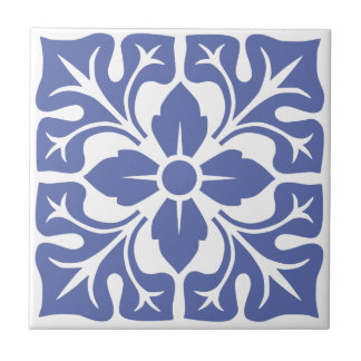 Blauwe Marokkaanse tegel 7 Tegeltje