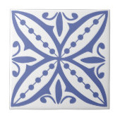 Blauwe Marokkaanse tegel 8 Tegeltje (Voorkant)