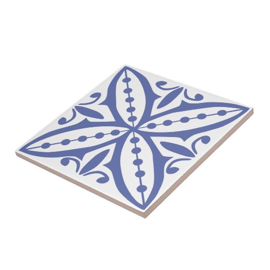 Blauwe Marokkaanse tegel 8 Tegeltje (Zijkant)