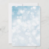 Blauwe marquee licht nieuw jaar oud kaart (Achterkant)