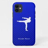 Blauwe martiale kunst Case-Mate iPhone case (Achterkant)