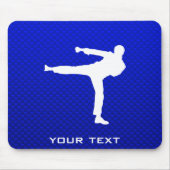 Blauwe martiale kunst muismat (Voorkant)