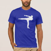 Blauwe martiale kunst t-shirt (Voorkant)