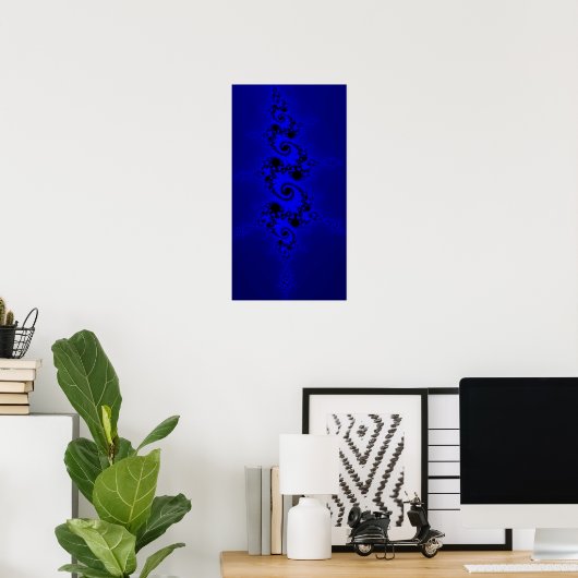 Blauwe marvel poster (Thuiskantoor)