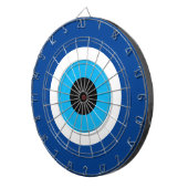 Blauwe Mati Evil Eye nazar symbool dartboard ontwe Dartbord (Voorkant Rechts)