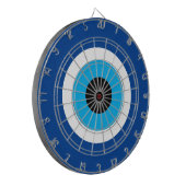 Blauwe Mati Evil Eye nazar symbool dartboard ontwe Dartbord (Voorkant Links)