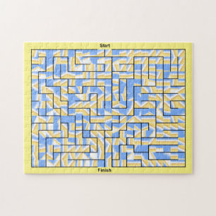 Blauwe Maze Legpuzzel