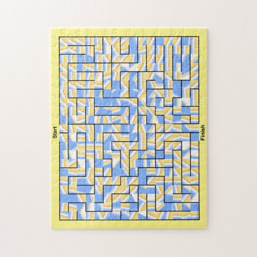 Blauwe Maze Legpuzzel (Verticaal)