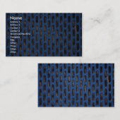 Blauwe mazen visitekaartje (Voorkant / Achterkant)