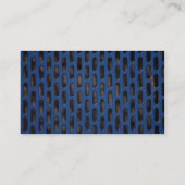 Blauwe mazen visitekaartje (Achterkant)