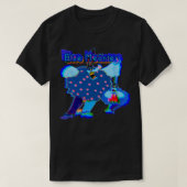 Blauwe media t-shirt (Design voorkant)