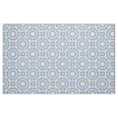 Blauwe mediterrane Portugese Azulejo-Tegel Pattern Stof (Fat Quarter)
