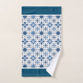 Blauwe mediterrane Tegel Bad Handdoek (Handdoek)