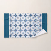 Blauwe mediterrane Tegel Bad Handdoek (Handdoek)