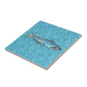 Blauwe Meerval Tegeltje (Zijkant)
