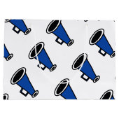 Blauwe megafoon groot cadeauzakje (Achterkant)