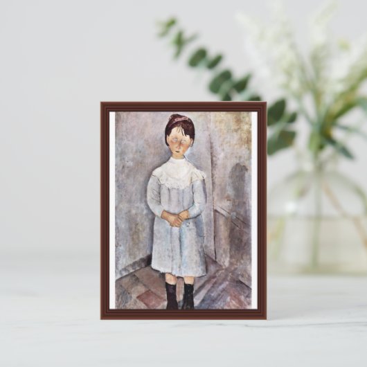 Blauwe meisjes van Modigliani Amedeo Briefkaart (Staand voorkant)