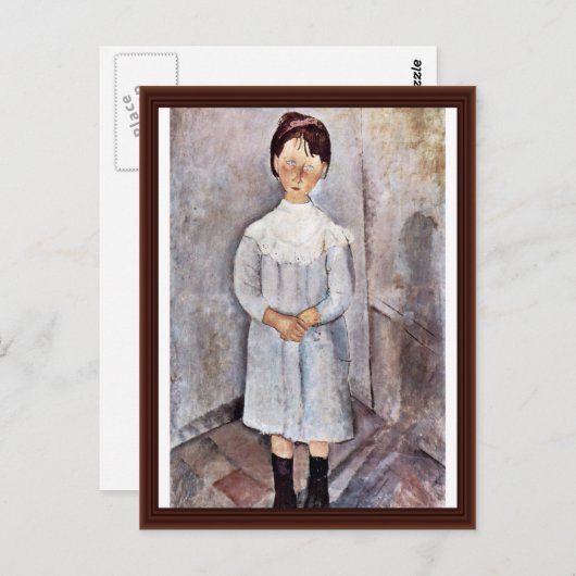 Blauwe meisjes van Modigliani Amedeo Briefkaart (Voorkant / Achterkant)