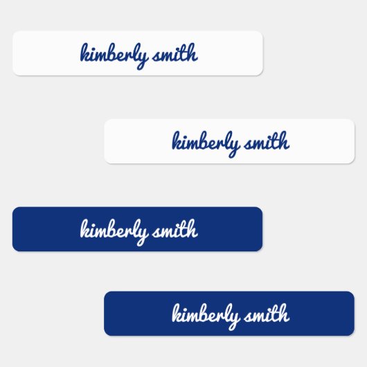Blauwe meisjesnaamlabels voor school labels (Groep)