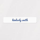 Blauwe meisjesnaamlabels voor school labels (Design 1)