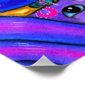 Blauwe melk en haar katten poster (Hoek)