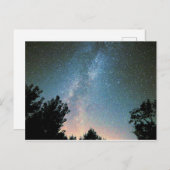 blauwe melkweg briefkaart (Voorkant / Achterkant)